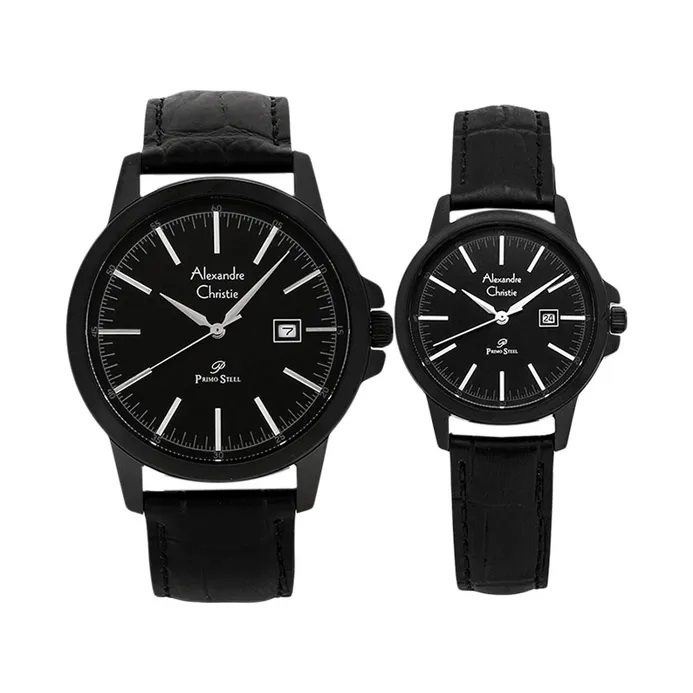 AC 1008 Kulit Jam Tangan Couple  Alexandre Christie Primo