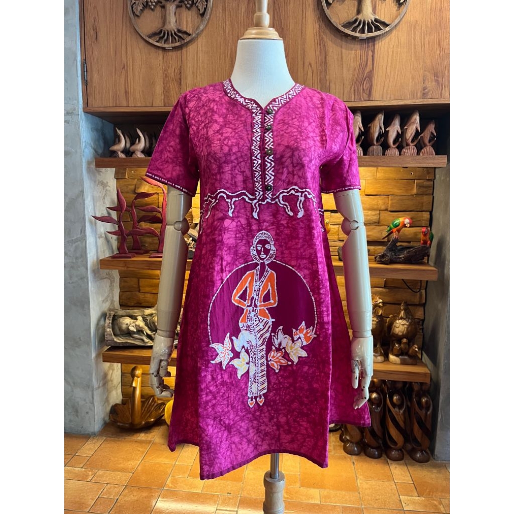 Dress Batik || Dress Pendek Wanita