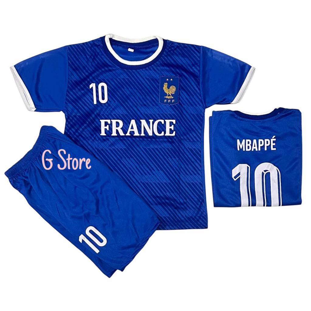 BISA COD / JERSEY BOLA FRANCE / SETELAN BAJU BOLA FRANCE ANAK TERMURAH / TERBARU 2022-2023