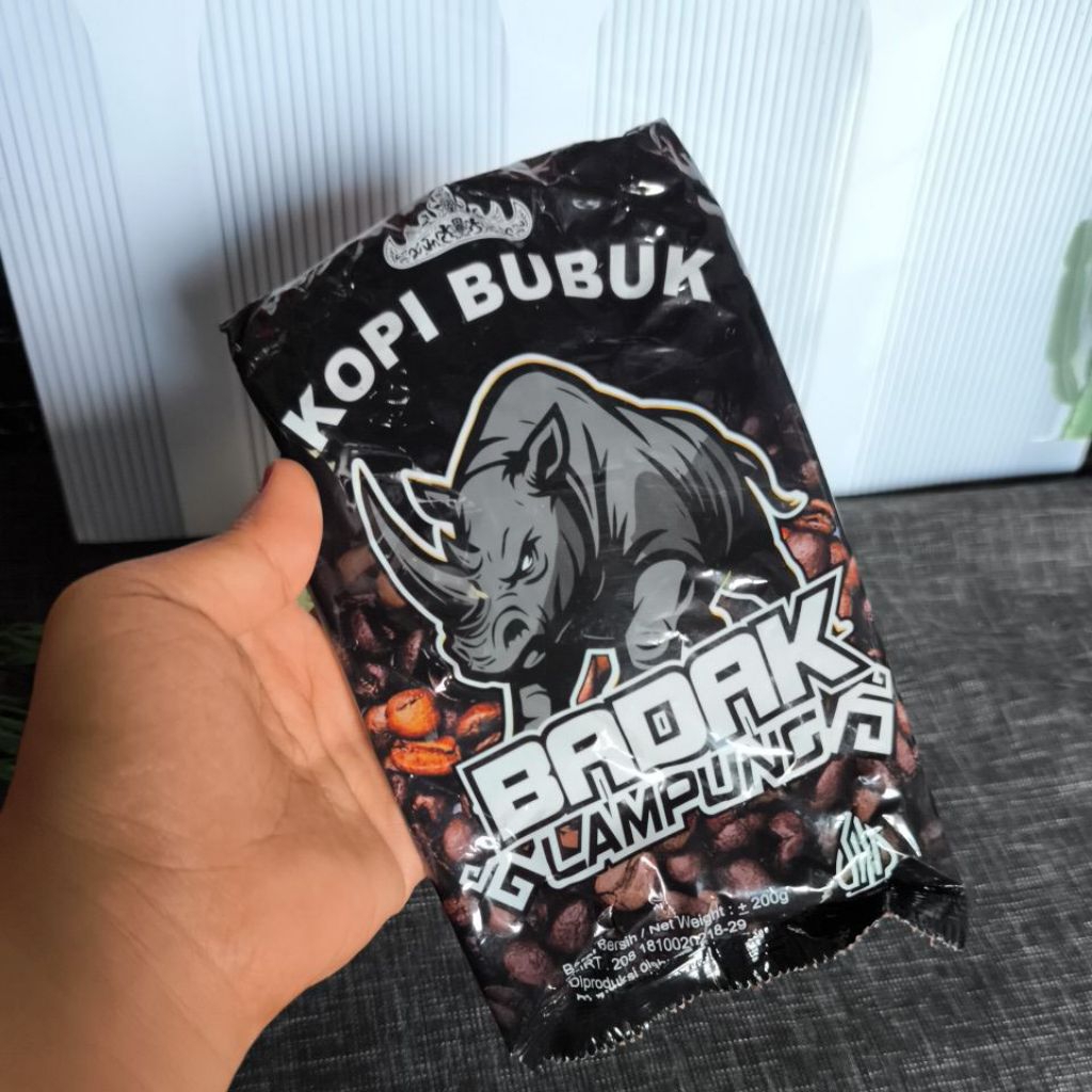 Kopi Bubuk Badak Lampung – Kemasan 200 Gram
