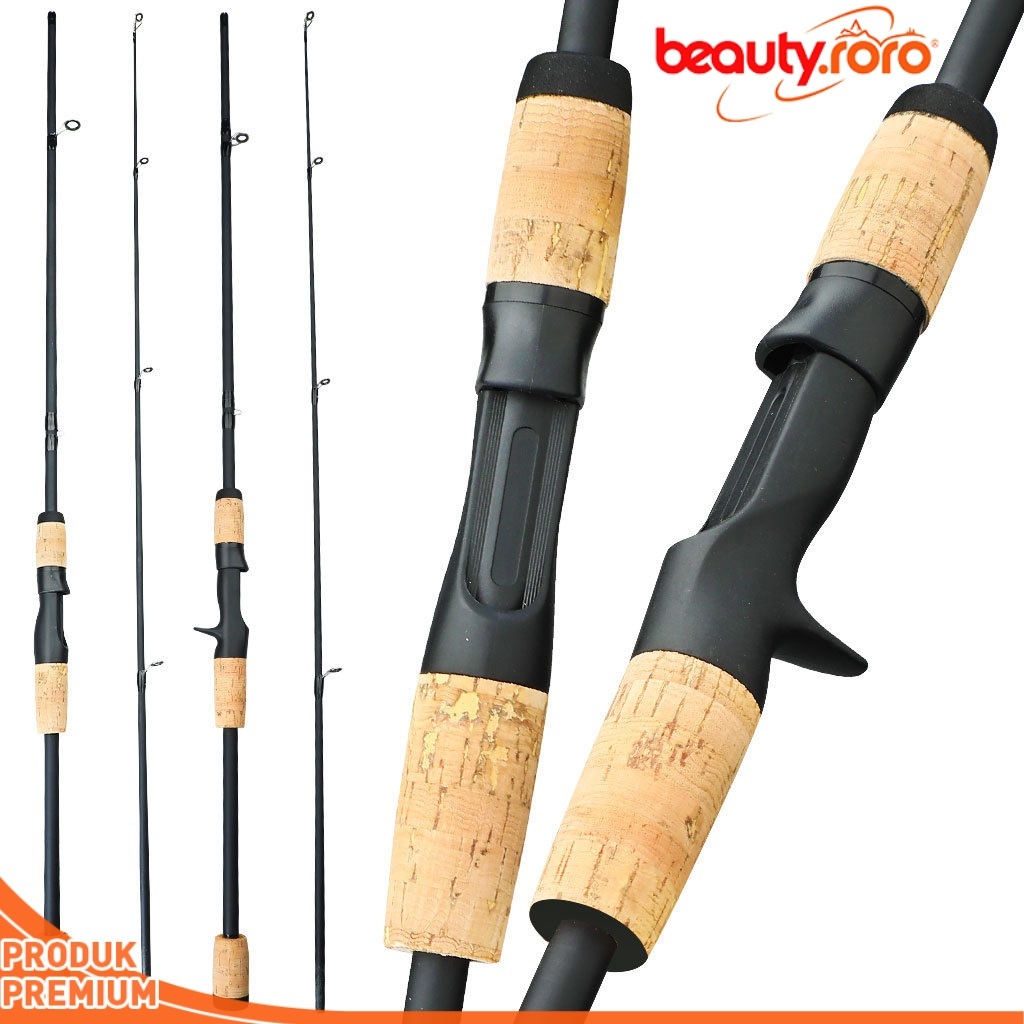 Joran Pancing Conquest Carbon Fiber 1.8M - Gun Handle Gagang Lurus 2 Segmen Termurah COD