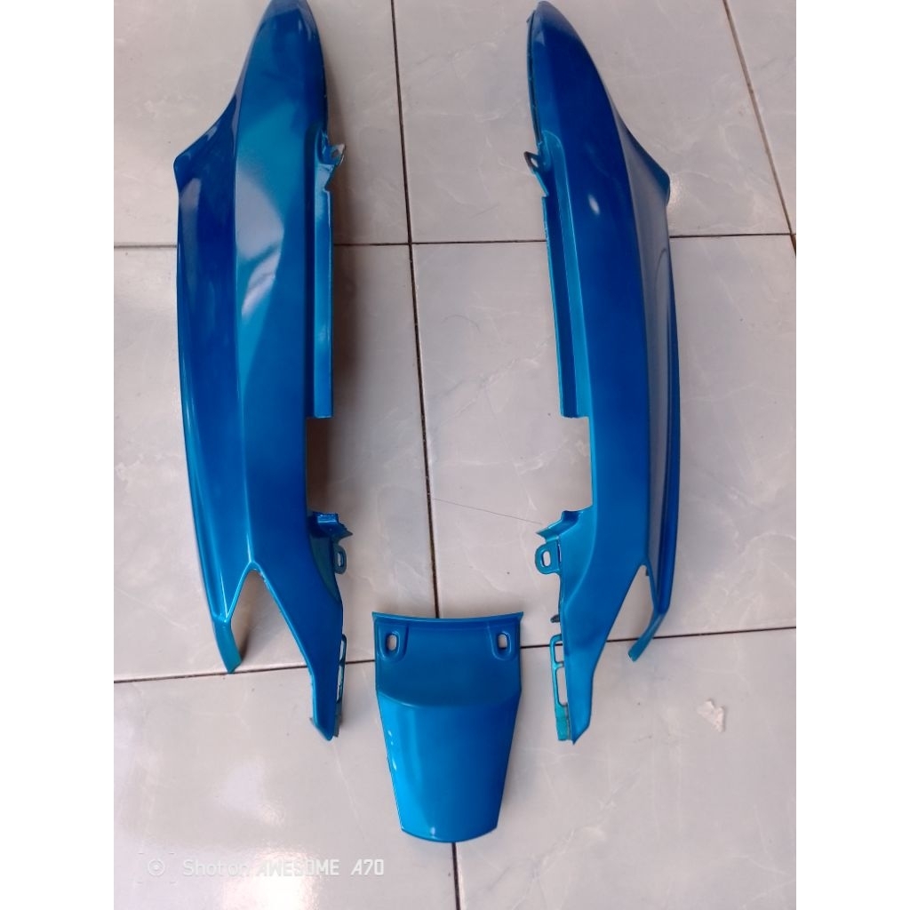 TERBARU COVER BODY YAMAHA MIO SPORTY MIO NEW SMILE COVER BODY HALUS FULL SET WARNA BIRU MUDA TERBARU
