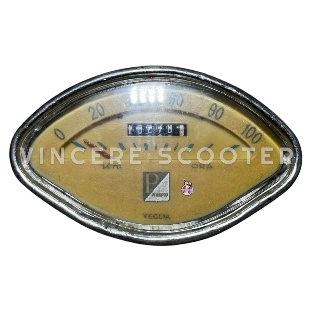 Speedometer Oval P/ 100 Original Vespa VBA VBB Sprint S GL SS180 GS