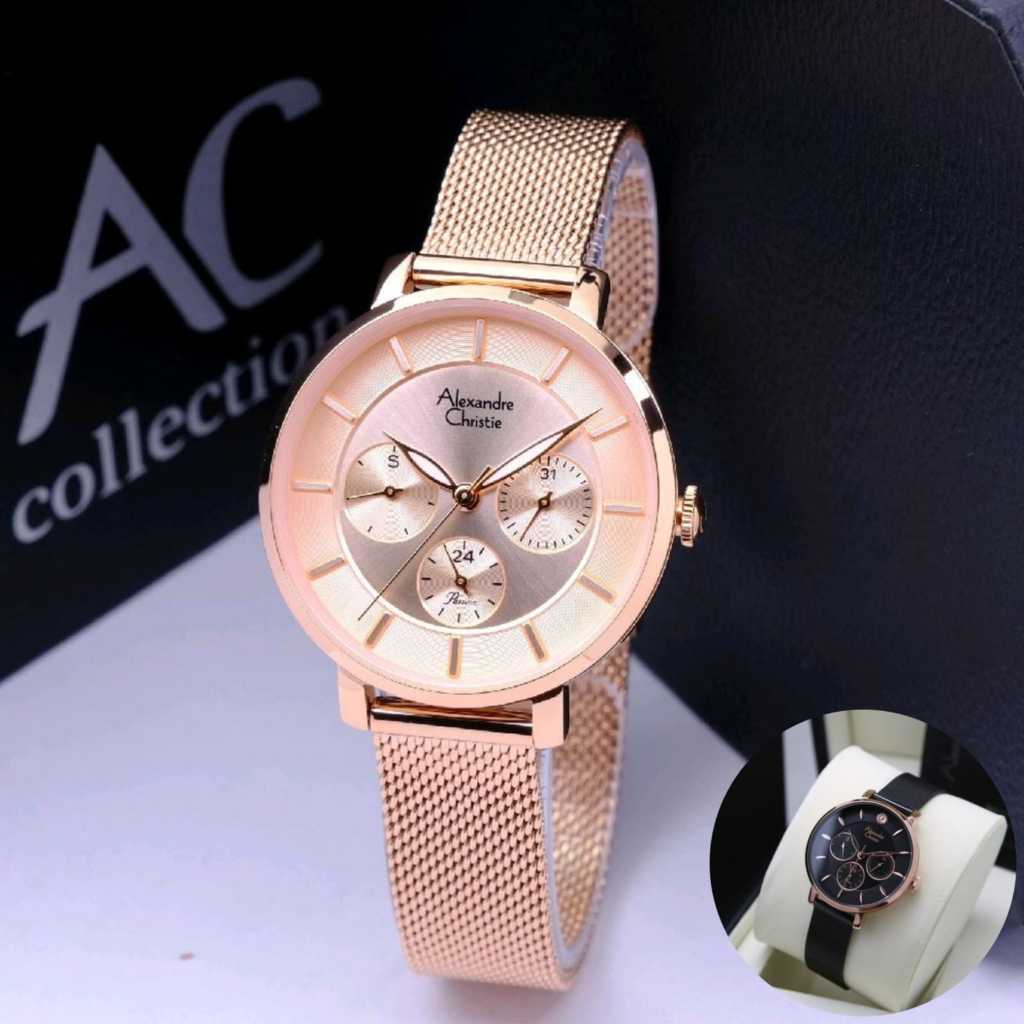 Jam tangan wanita alexandre christie ac 2959 / ac 2927 / ac 2a55 analog stainless steel original