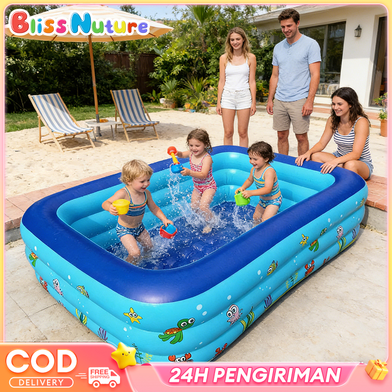 Kolam Renang Anak + Kolam Renang Anak Pompa / Multifungsi / 120CM / 150CM / 210CM / 260CM / 300CM