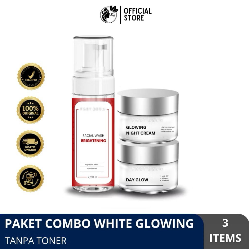 COD FASTDERM PAKET HEMAT GLOWING / FASTDERM FLEK / FAST DERM PAKET HEMAT
