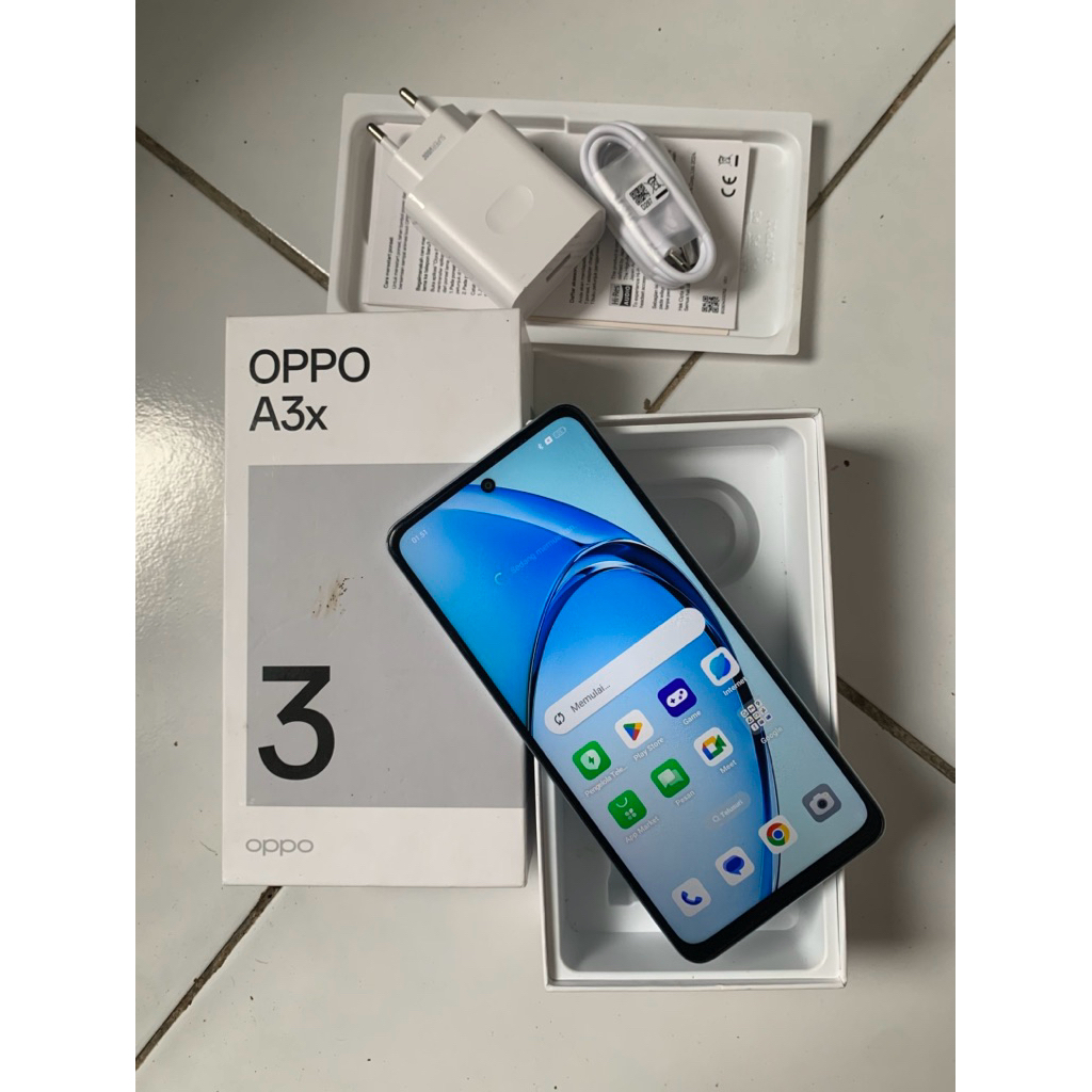 oppo a3x ram 4+4/64 second bergaransi - hp second oppo a3x ram 4/64 fullset orian no minus