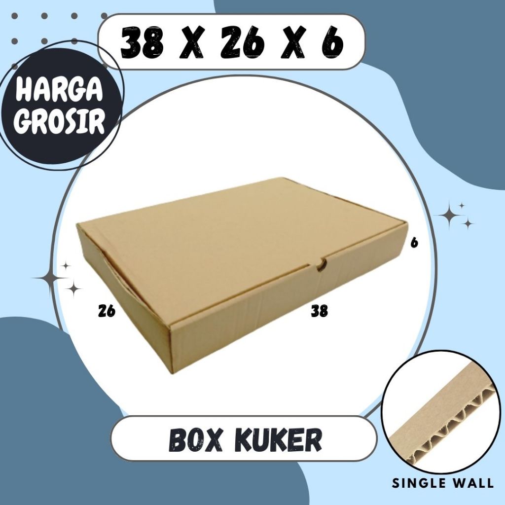 Kardus Kuker 38x26x6 LD Kue Kering Toples 250 gr isi 6 Toples Box Ied Mubarok Dus Idul Fitri Lebaran