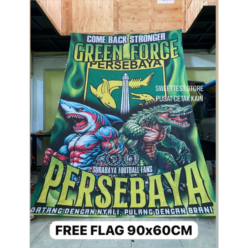 BENDERA 200x300cm, FREE FLAG, STICKER, KUPON BERHADIAH, ...................., BENDERA PRINTING PERSE