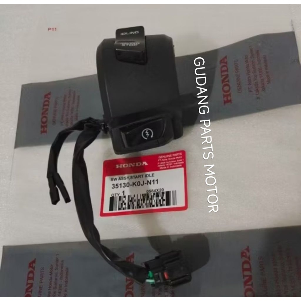 Switch Assy holder Saklar Kanan Genio Beat New Scoopy New Beat Deluxe Beat Street KODE PART K0J
