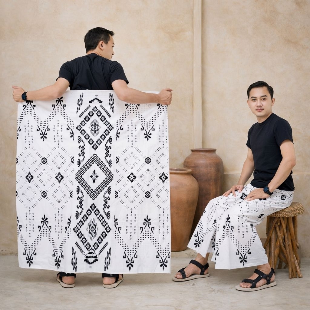 [Sarung Putih] Sarung Goyor Rayon Premium Jumbo Sarung Batik Adem