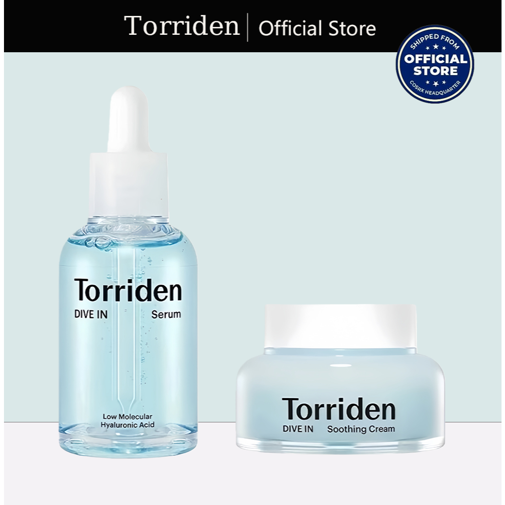 Torriden DIVE IN Soothing Cream Low Molecular Hyaluronic Acid Torriden Dive In Serum for Moisture Gl