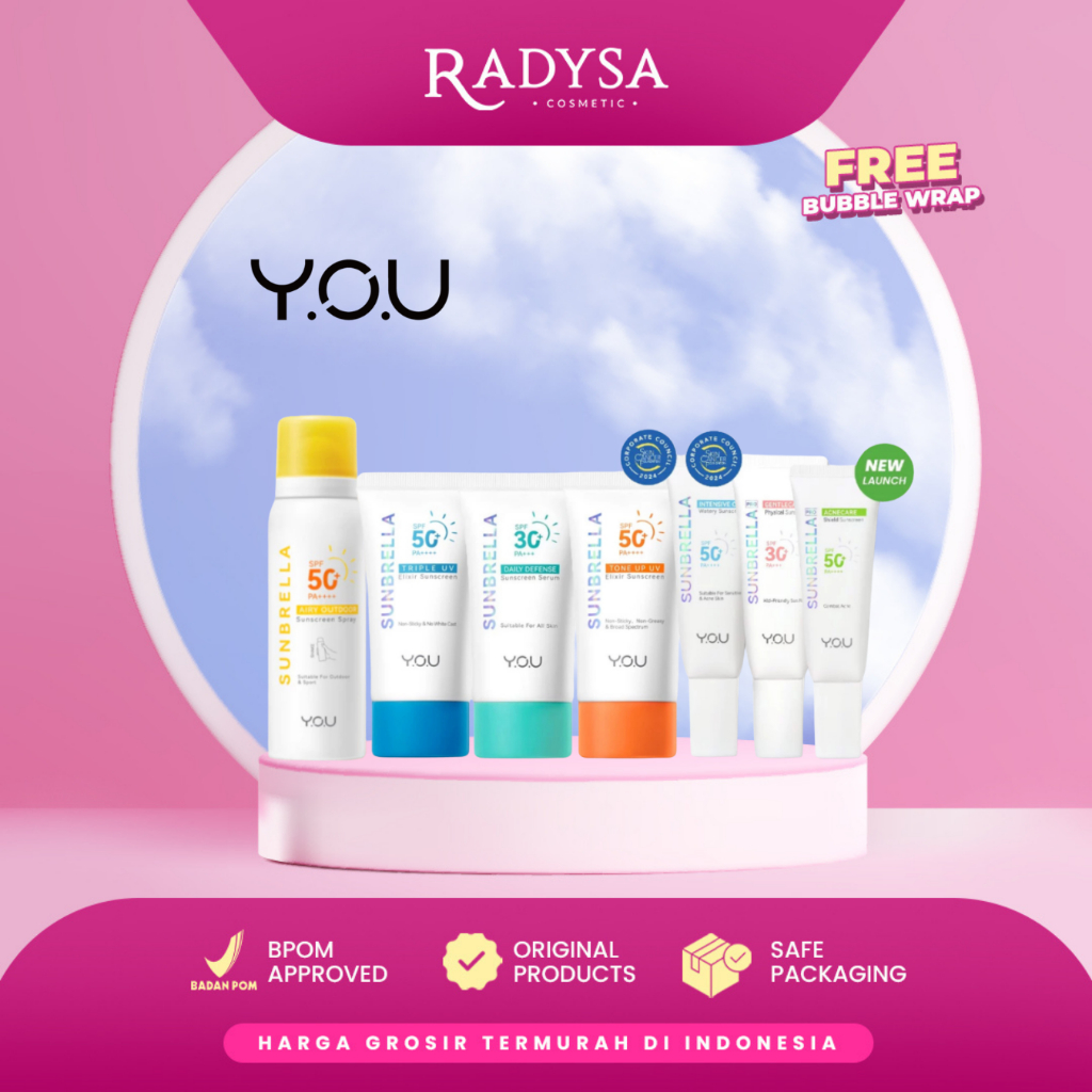 RADYSA - YOU Sunbrella Sunscreen | Sunscreen Serum Spray Outdoor | Gentlecare Physical | Elixir Suns
