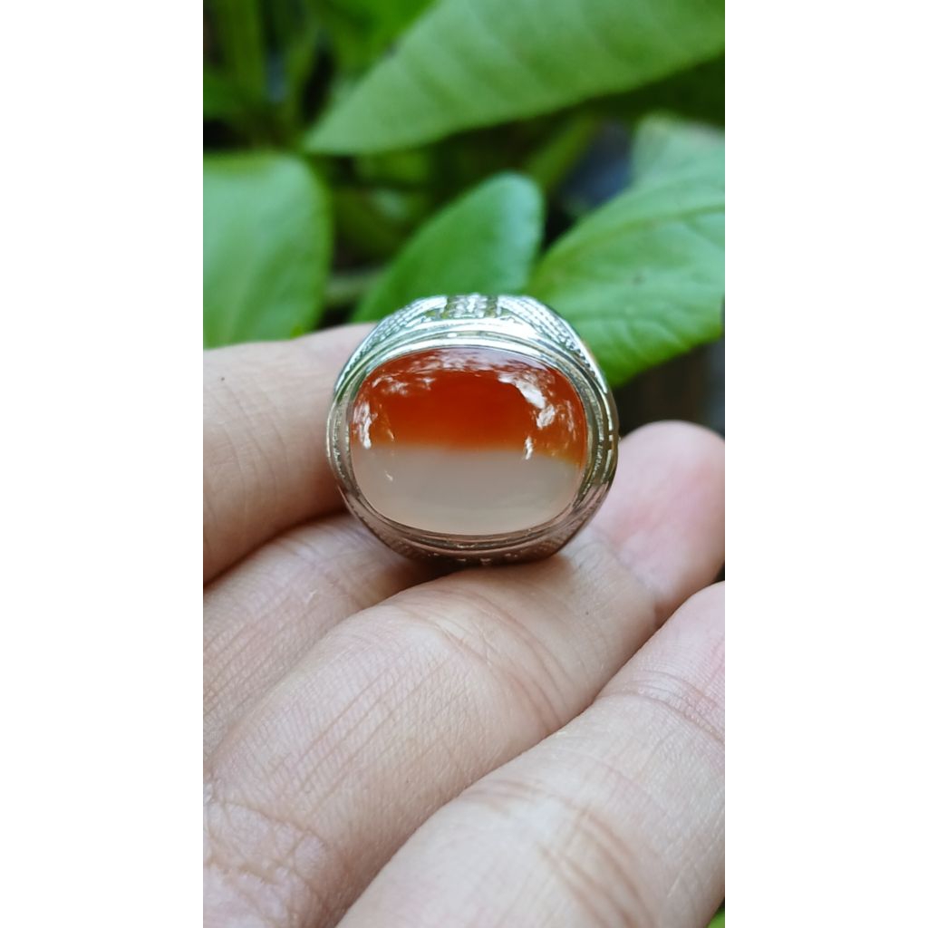 CINCIN AKIK KENDIT MERAH PUTIH