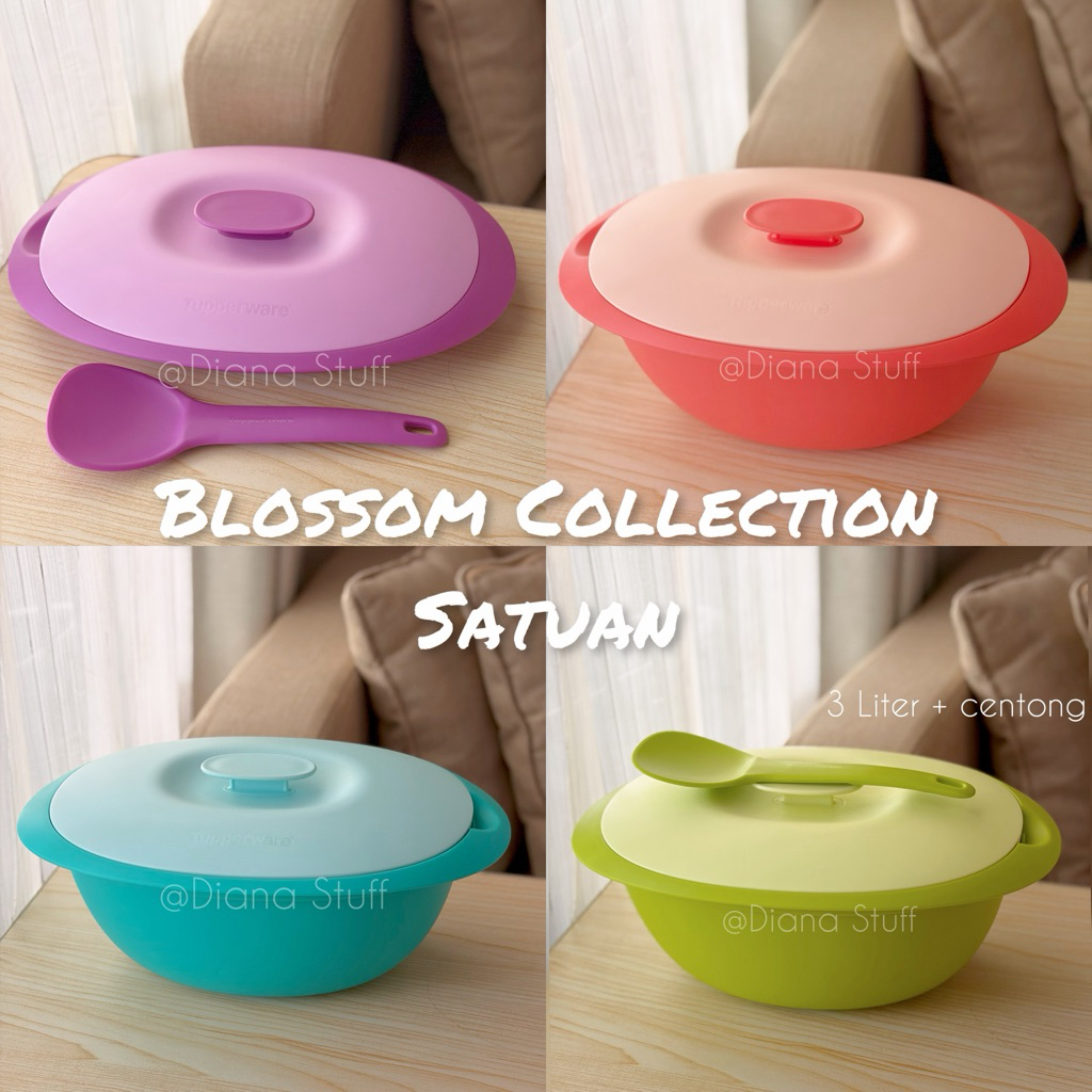 Aneka Blossom Collection wadah saji prasmanan Tupperware New