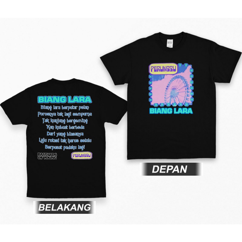 TSHIRT PERUNGGU BIANG LARA KAOS BAND UNISEX PRIA WANITA