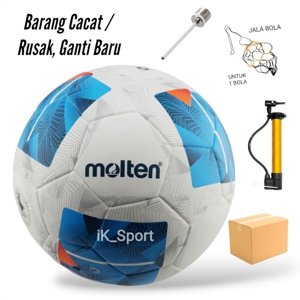 Bola Sepak MOLTEN Piala Asia 2024 Size 5 . Bola Kaki No 5 Free Pompa  . Bola Sepak Original