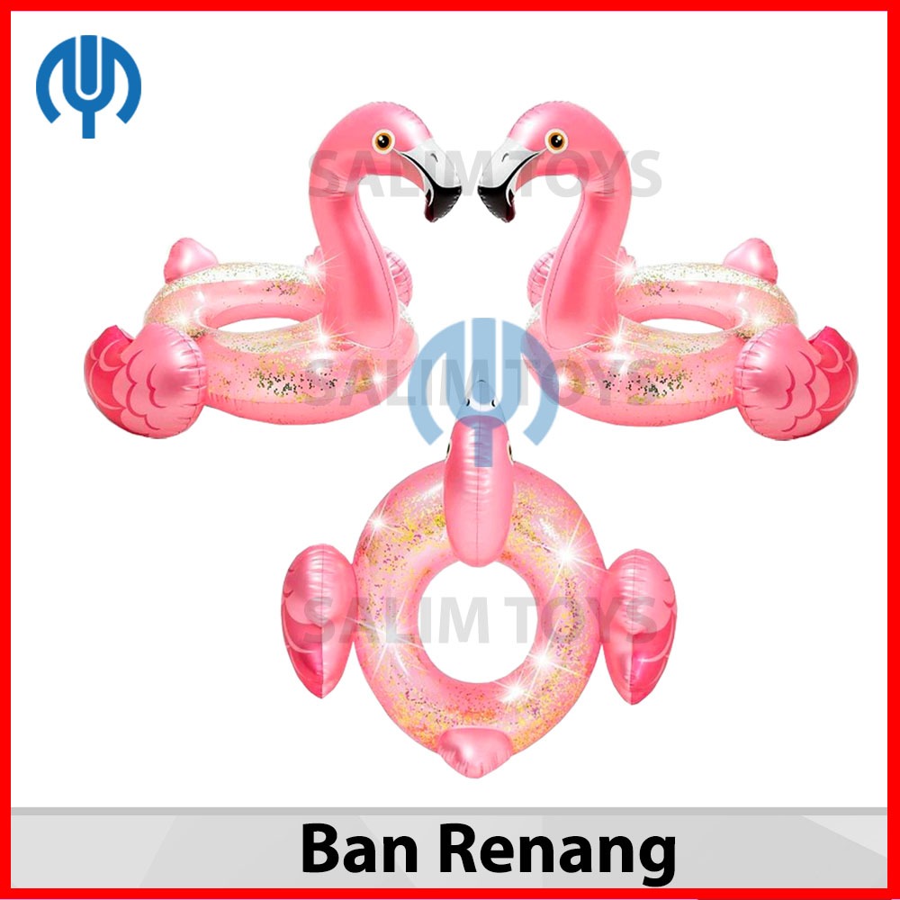 BAN RENANG PELAMPUNG JUMBO KARAKTER ANIMAL FLAMINGGO