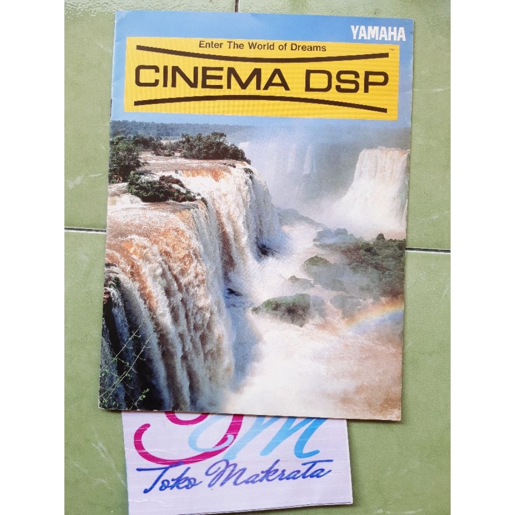 buku booklet katalog brosur iklan receiver amplifier cd vcd laser disc player YAMAHA CINEMA DSP