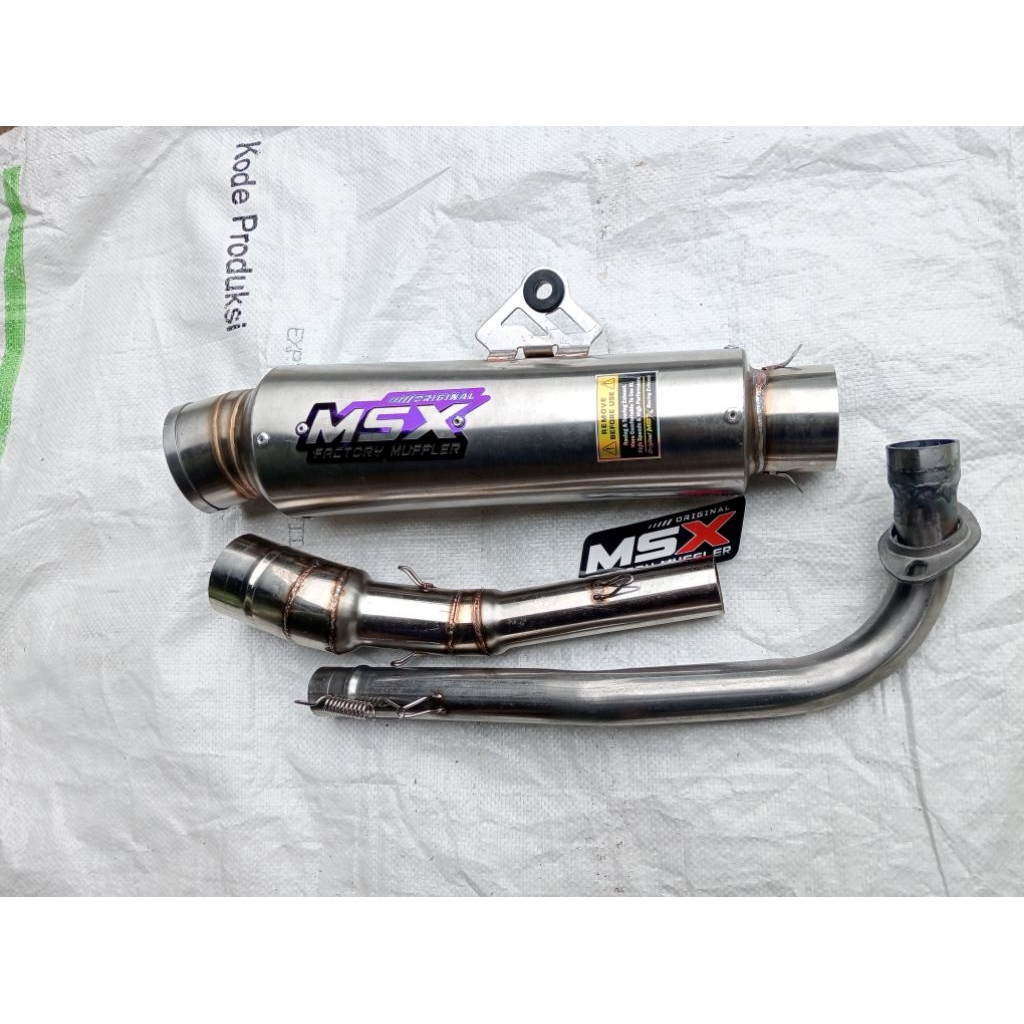knalpot original msx kompetensi 25cm dos buat motor jrm Jupiter Z1 Revo grand Shogun semesh Pitung V