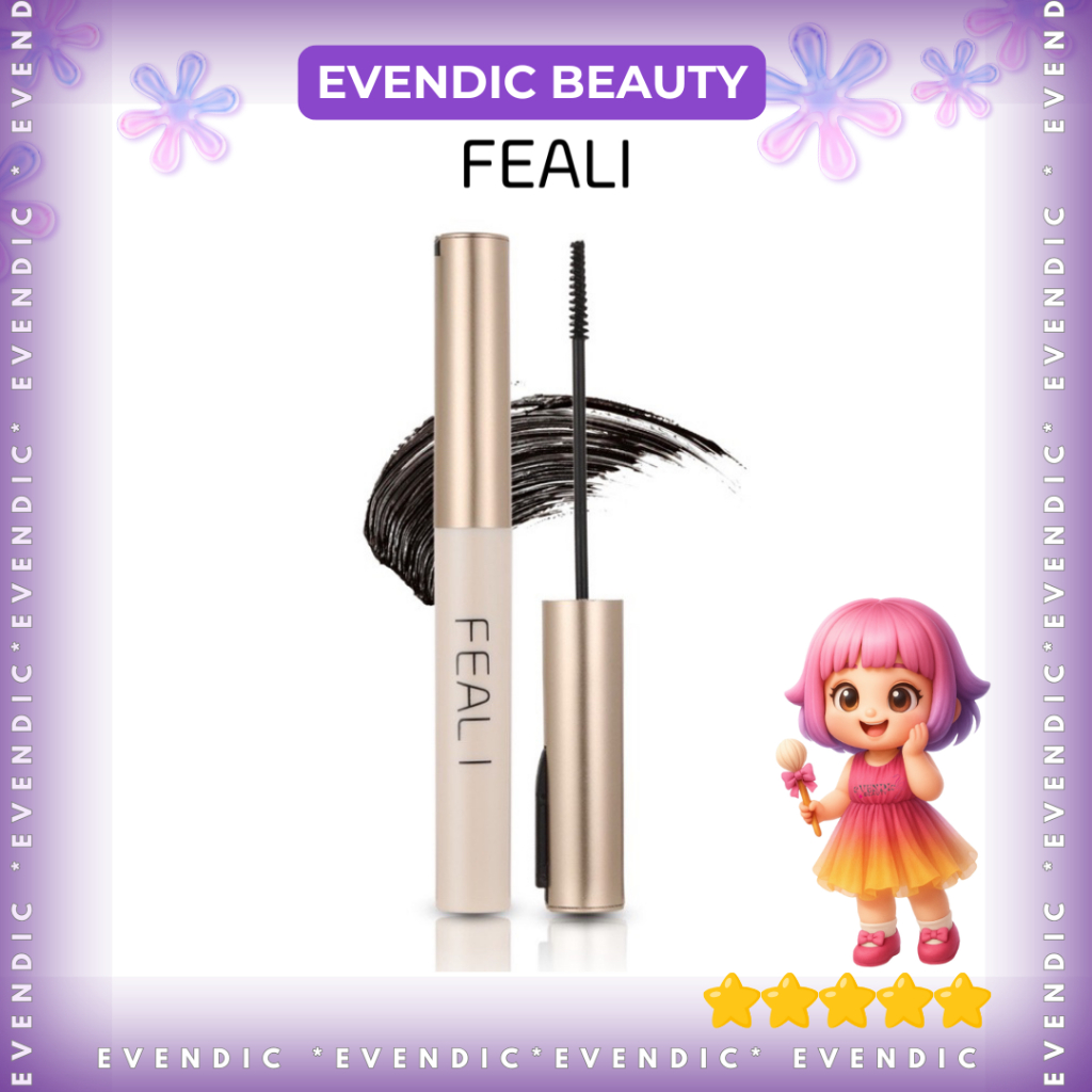 READY Feali Mascara Waterproof Long Lasting Volumizing Eye Lash Makeup - Make Up Maskara Waterproof | BPOM | ORIGINAL