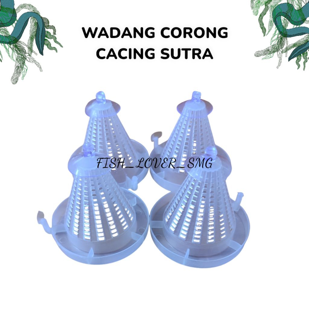 wadah corong cacing sutra/ cacing beku blood worm