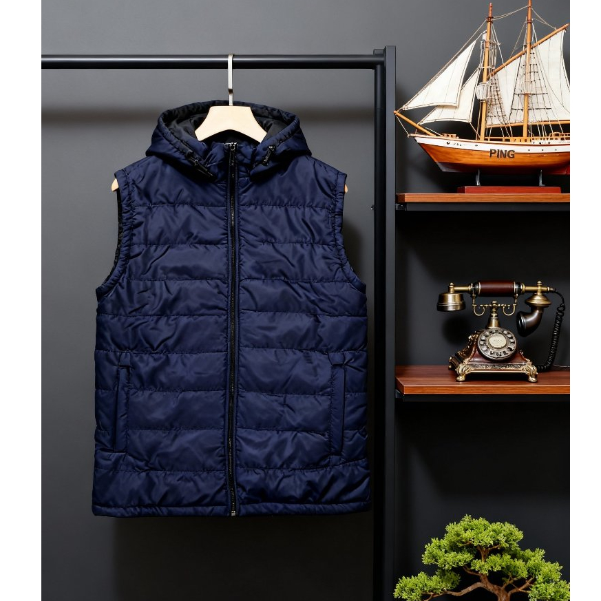 rompi motor pria - vest pria - rompi gelembung pria