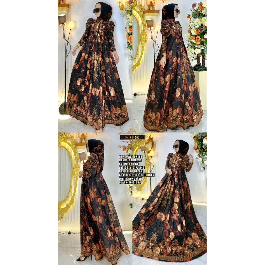 "NEW SHR  ORI"READY MAXI DRES PRINCES KANJENG RATU BY SHR ORI 100%