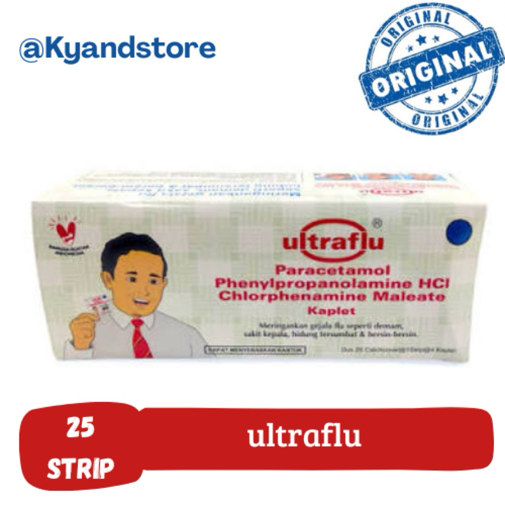 Ultraflu harga grosir 1 box isi 25 strip @4tablet