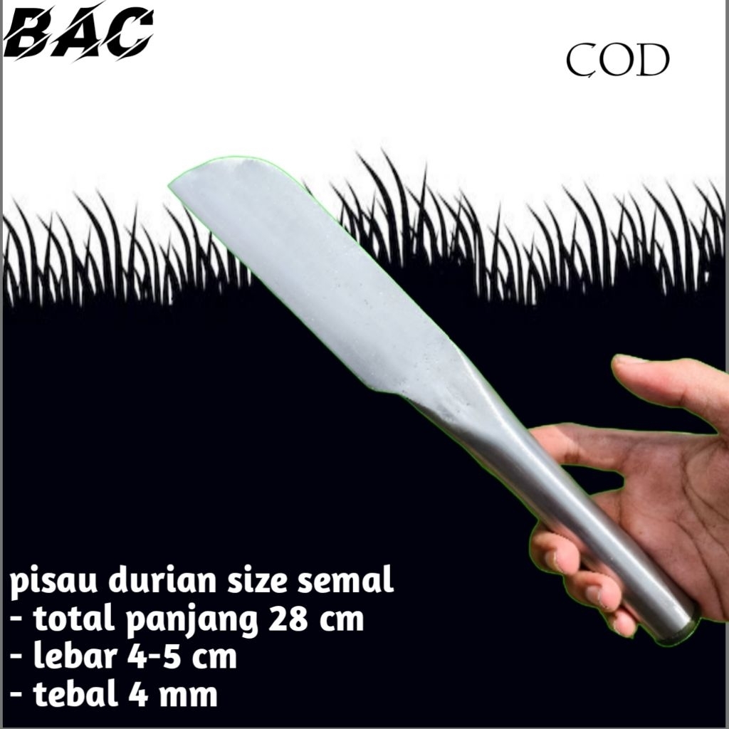 pisau durian full baja kuat,awet dan tebal