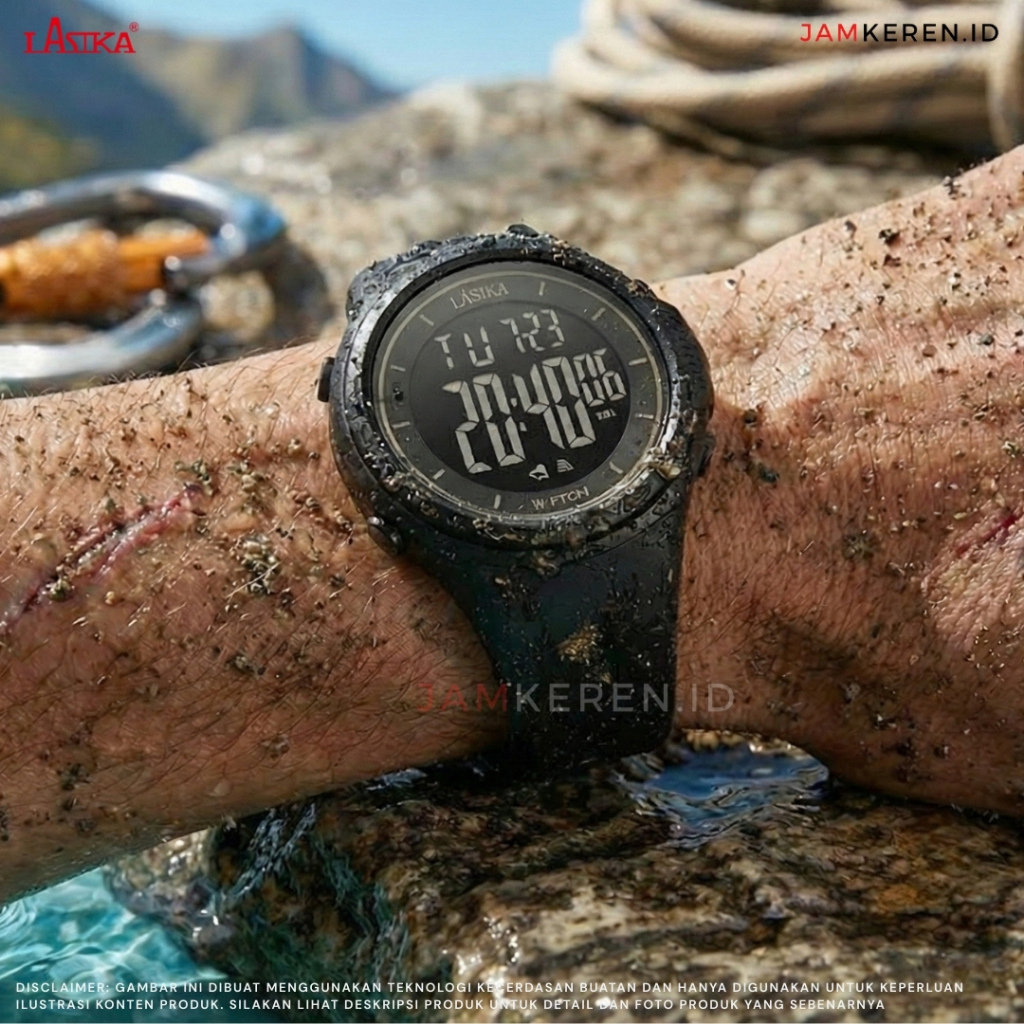 Jam Tangan Pria Anti Air | Jam Tangan Lasika | Lasika 5001 WF7001 Digital Pria Sport JAMKEREN.ID