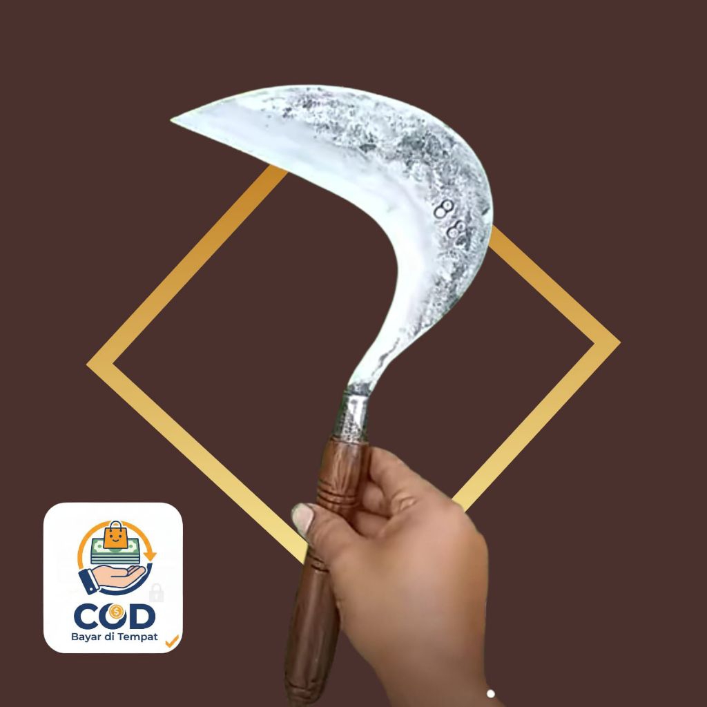 Sabit Arit Rumput Super Tajam - Baja Murni 100%- Alat Berkebun & Pertanian