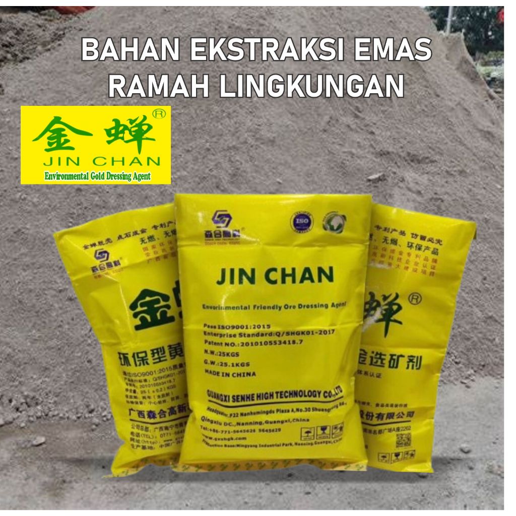 JIN CHAN Gold Dressing Alat Lebur Pemurnian Perhiasan Emas Agent Ramah Lingkungan