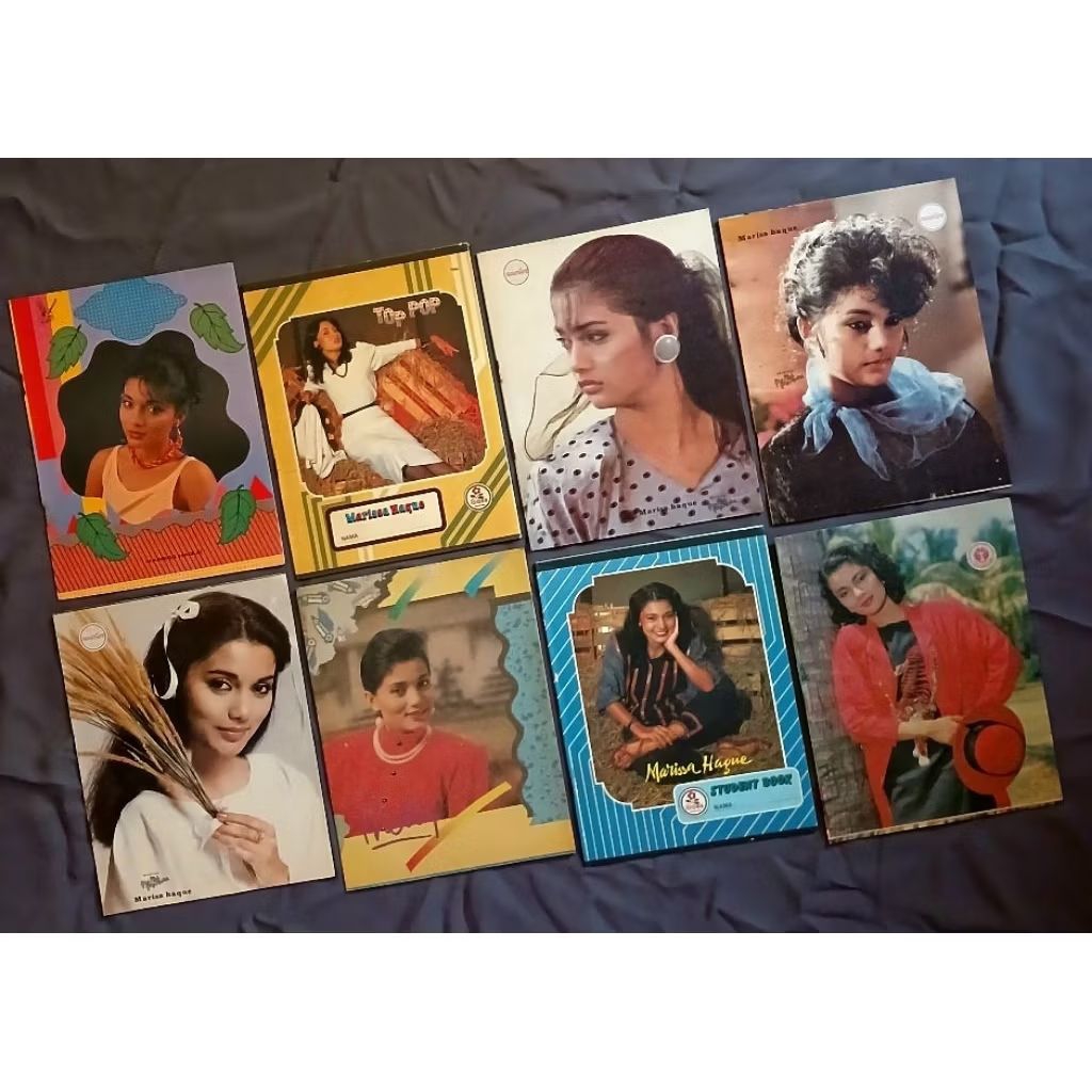 Koleksi Pajangan Buku Tulis Jadul Sampul Gambar Artis MARISA HAQUE