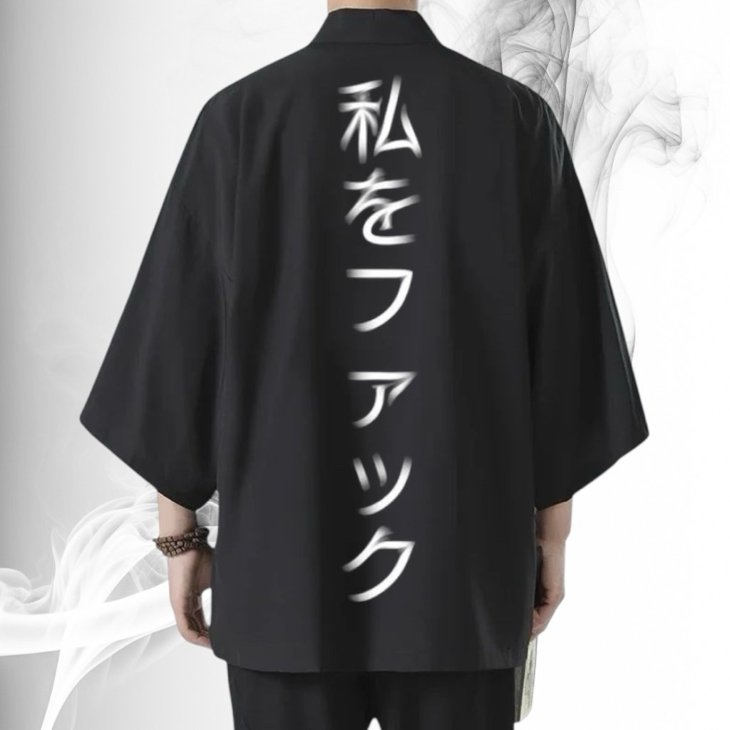 NO - Kaos Cardigan Style Kimono Yakuza Jepang Distro / Style Kimono Cardigan Casual / Cardigan Kimon
