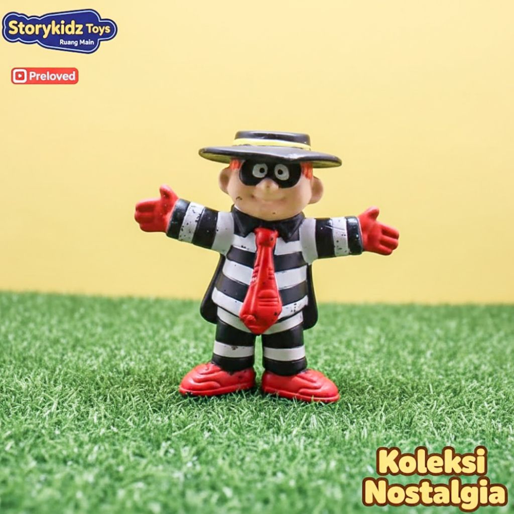 Mainan McD Jadul Hamburglar Lawas Vintage Koleksi Nostalgia McDonalds Happy Meal 90s Rare Antik