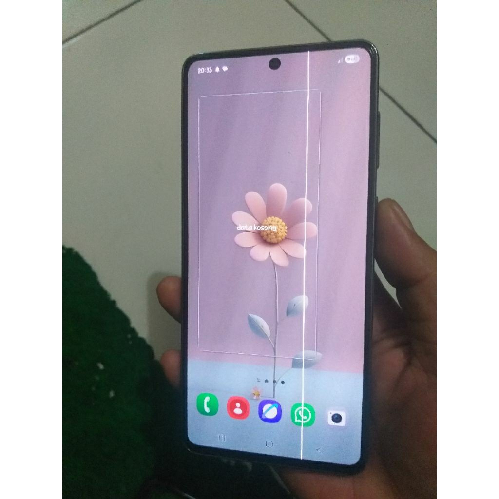 lcd samsung a73 5g copotan 1000% original super amoled plus minus pink line