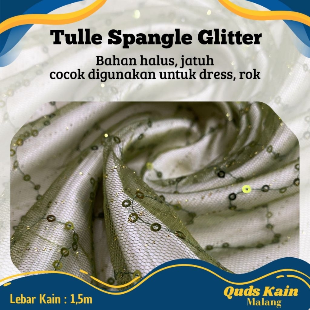 Kain Tulle Speangle Glitter | Tulle Spangle