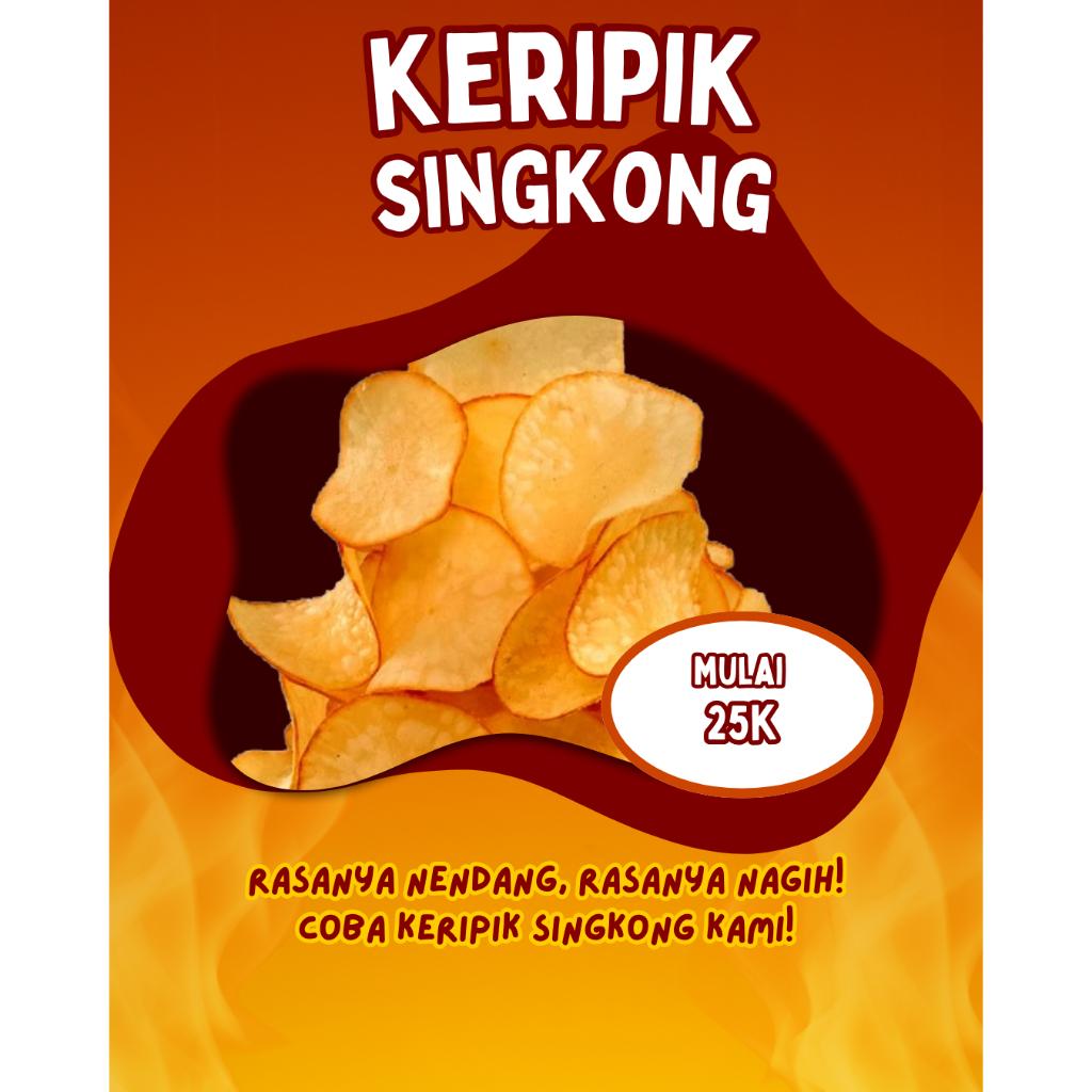 COD 500g /1000g KERIPIK SINGKONG MURAH