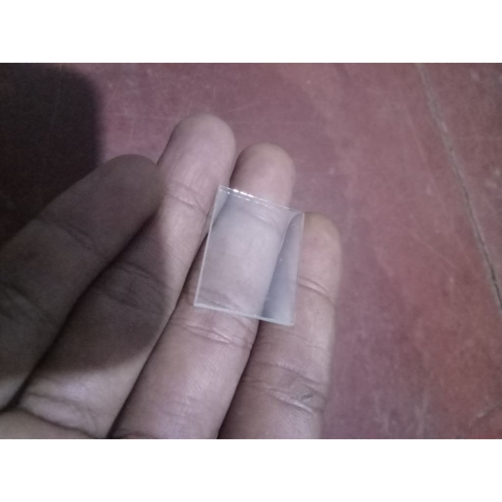 Kaca Polos Bening Persegi Diameter 2,5 x 2,5cm tebal kaca 2mm