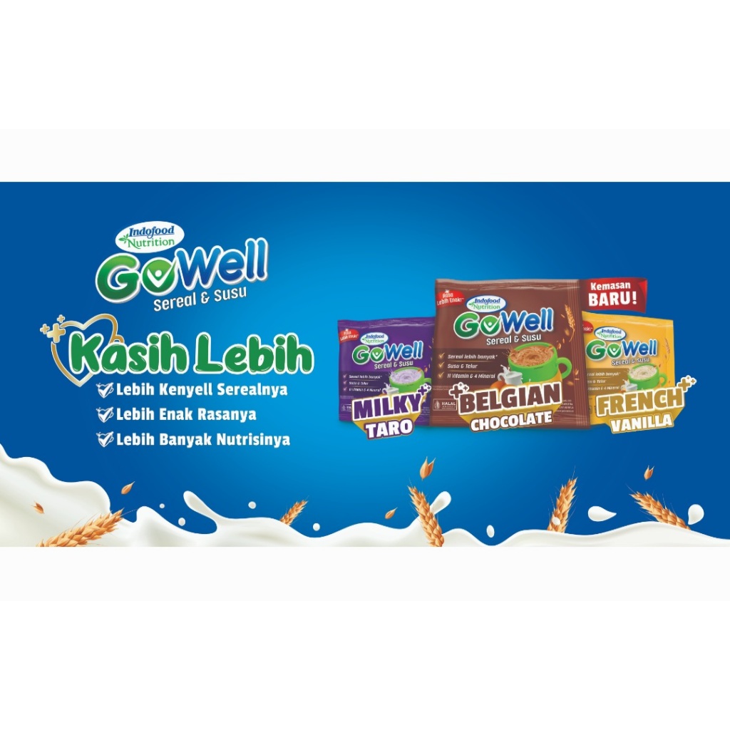 Go Well Sereal & Susu RENCENG Isi 10 Indofood GoWell