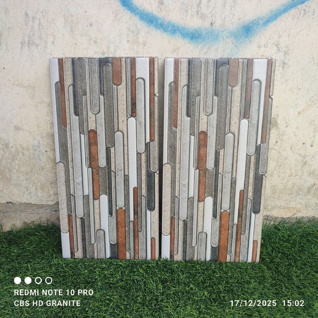 keramik dinding 3 dimensi 20x40 turkey grey regata