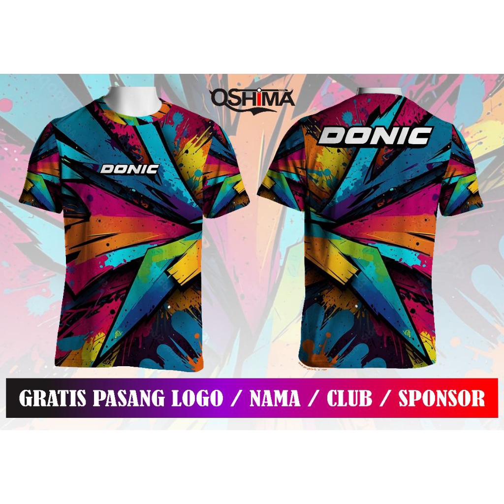 KAOA JERSEY PINGPONG DONIC RAINBOW #TENIS MEJA