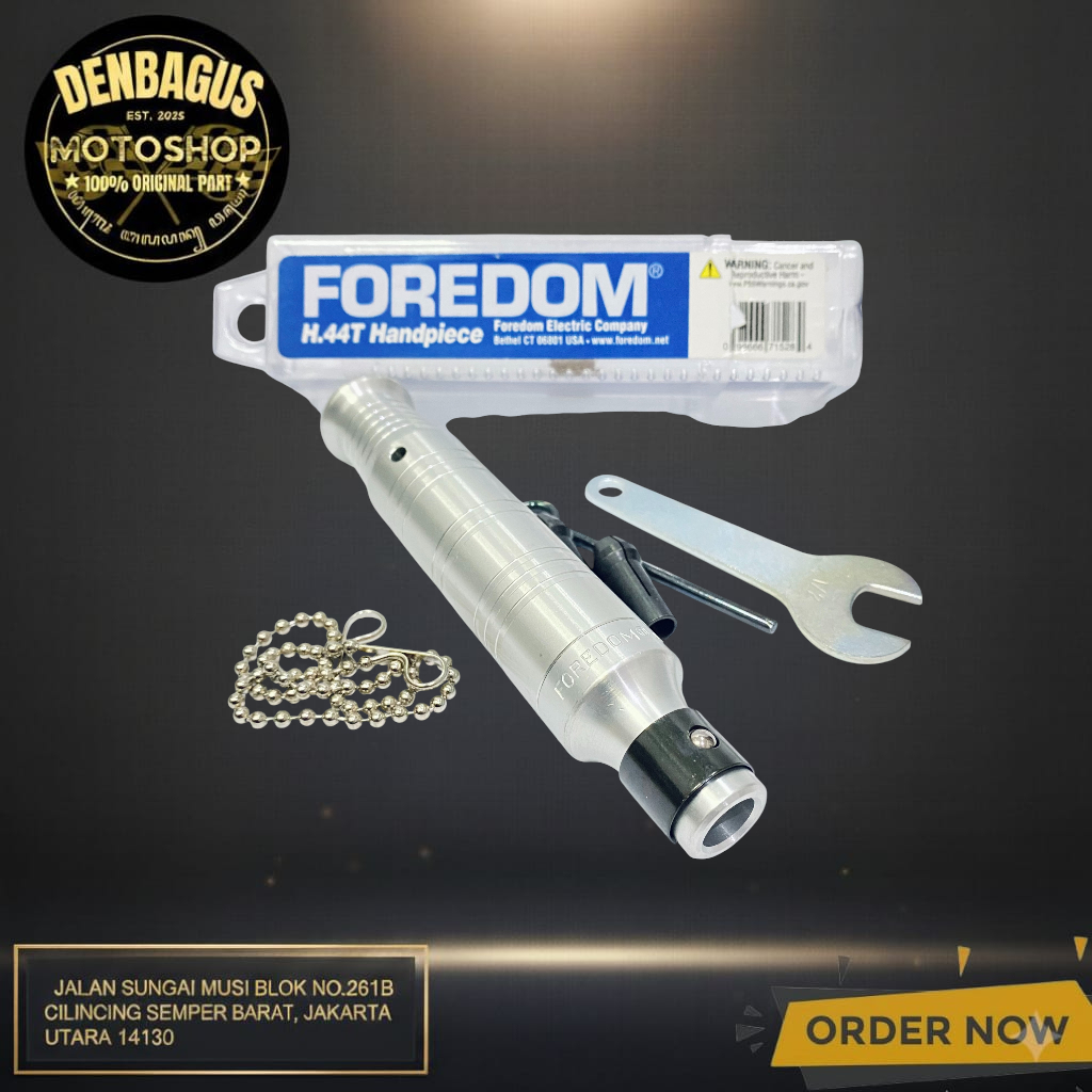 Handpiece Foredom H44T Original USA - Kepala Bor Porting Tipe Square Drive