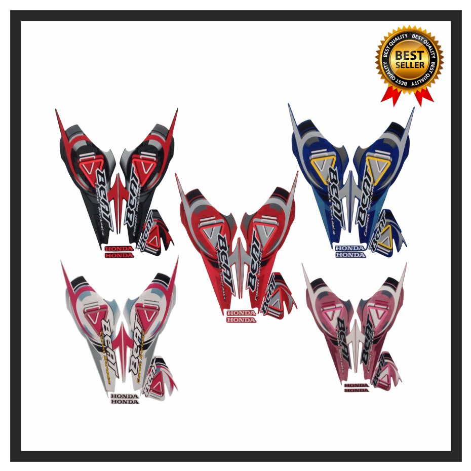 STIKER STRIPING BEAT KARBU 2009 BIRU STIKER LIS BODY MOTOR BEAT KARBU 2009 STANDAR