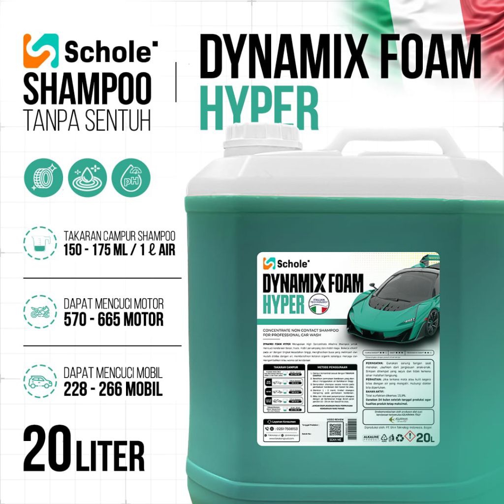 Schole Dynamix Foam Hyper 20 Liter - Touchless Shampoo