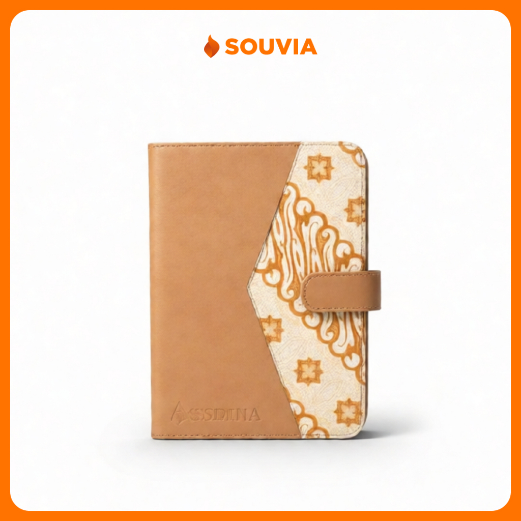 SOUVIA - Buku Agenda Devvy Bahan Kulit Sintetis Mix Batik