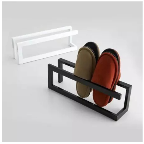 Rak Sepatu Minimalis Kecil Rak Sandal Mini Bahan Besi Simpel besi Hollow