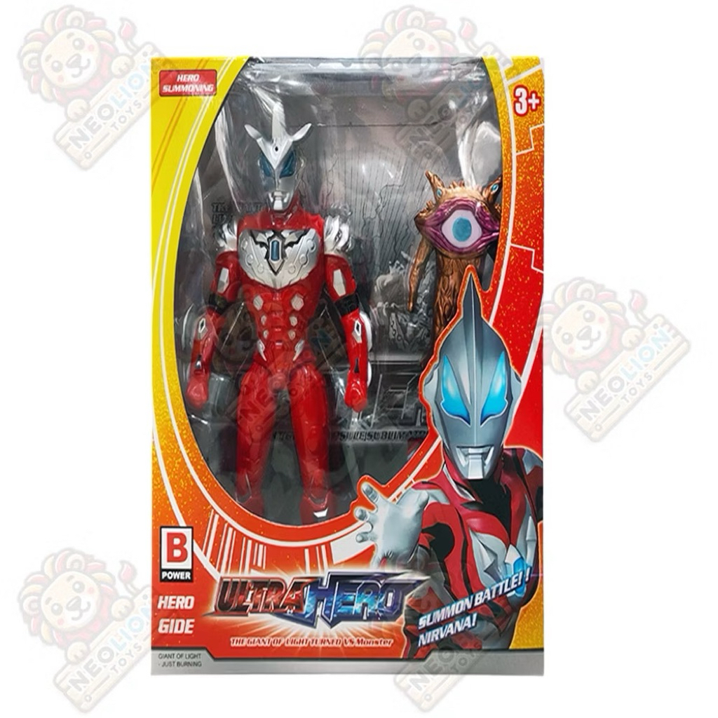 Mainan Anak Ultraman Ultra Hero Geed Zero Figure + Eye Monster HF111-1