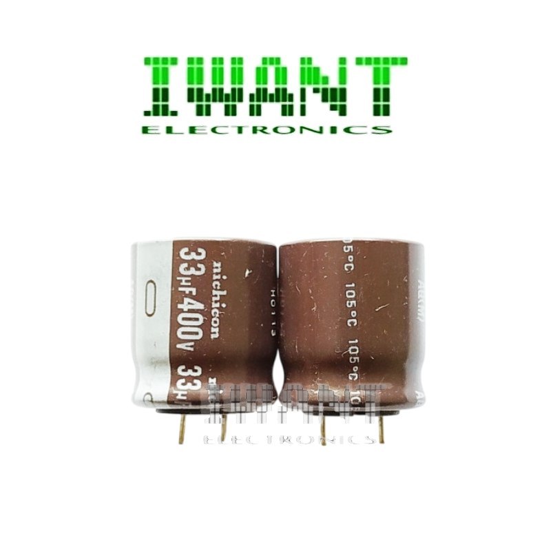 33UF400V 33UF 400V CAPASITOR ELCO 33UF400V KAPASITOR EKCO 33UF 400V 105' NICHICON